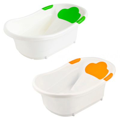 Ванна детская с анатомической горкой и сливом Roxy Kids RBT-W1035